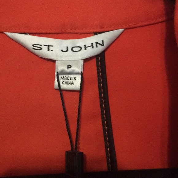 St. John Burnt Orange with brown lining coat - Picture 4 of 6